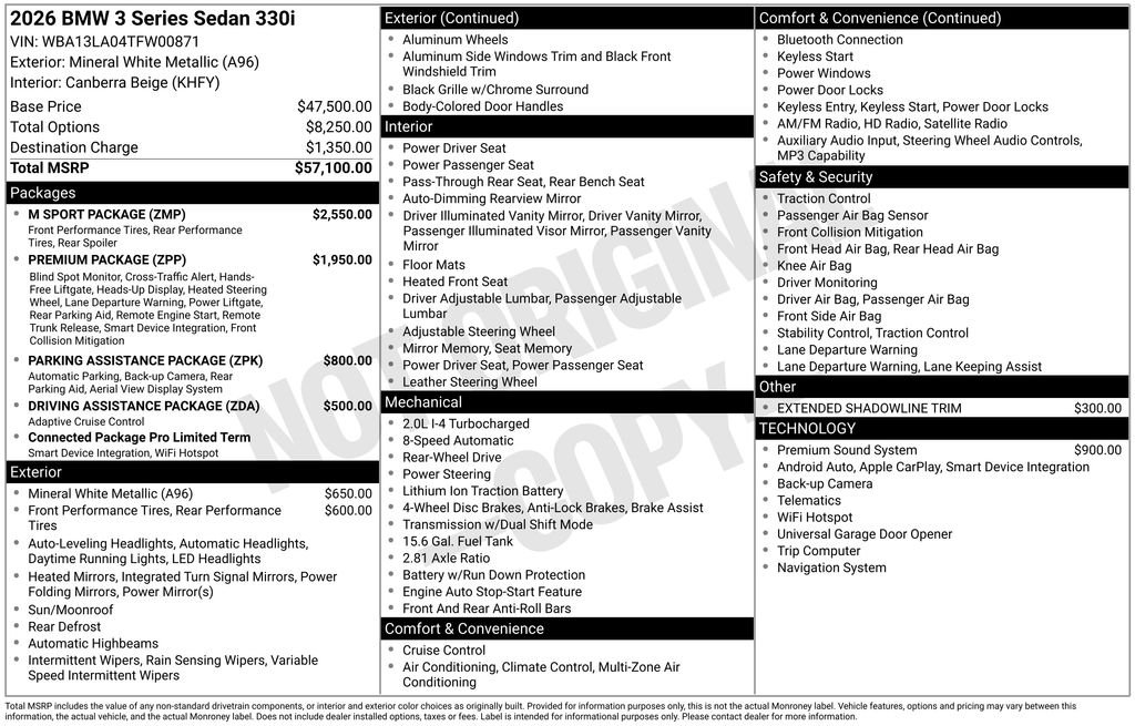 bmw 3 series 2026 WBA13LA04TFW00871 image bmw 3 series 2026 WBA13LA04TFW00871 image